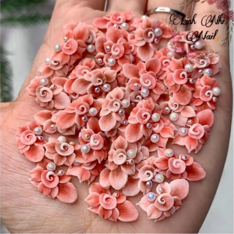Hoa Bột Nail - Hoa Xoáy